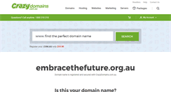 Desktop Screenshot of embracethefuture.org.au