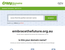 Tablet Screenshot of embracethefuture.org.au